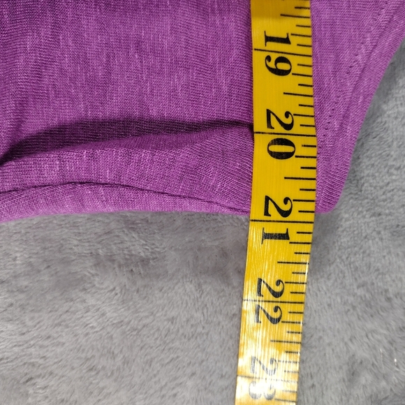 EILEEN FISHER Tank Top L Linen Jersey Sequin Embellished Scoop Neck Purple - Picture 6 of 7